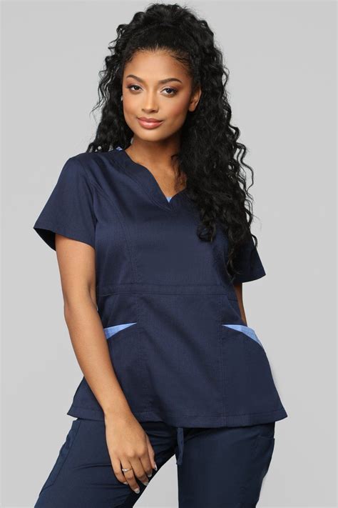 navy blue scrubs female.